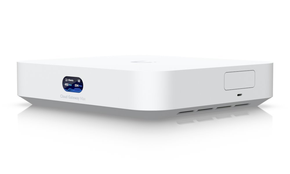 Ubiquiti UniFi Cloud Gateway Max - Router, Full UniFi OS, IDS/IPS, 5x 2.5GbE, 512 GB NVMe SSD UCG-Max
